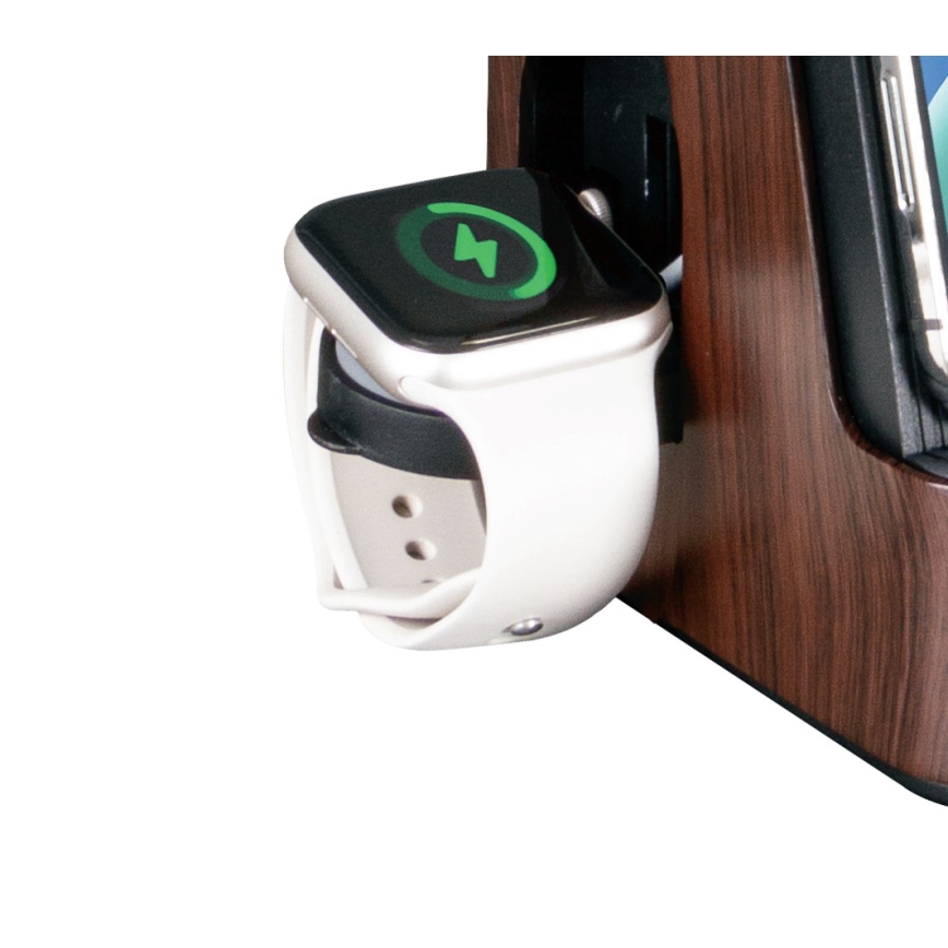 LED+CCT himmennettävä pöytävalaisin langattomalla QI-latauksella IDEAL LED/8W/230V 2700/4000/5000K ruskea