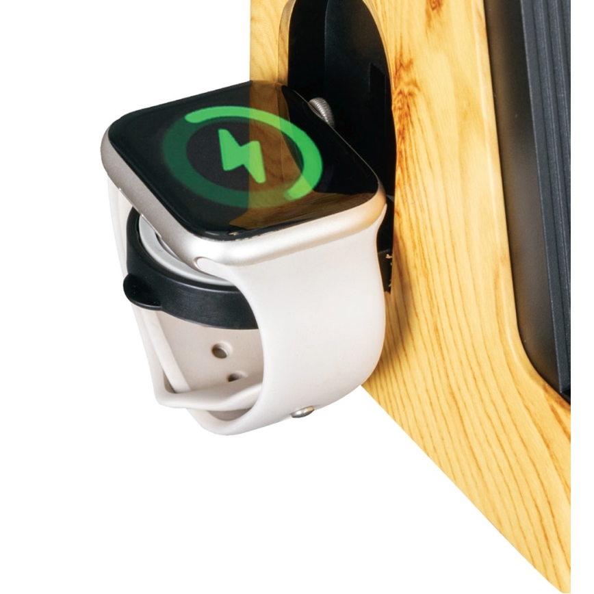 LED+CCT-himennettävä pöytälamppu langattomalla QI-latauksella IDEAL LED/8W/230V 2700/4000/5000K beige