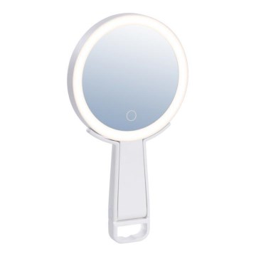 Immax 09103L - LED+CCT himmennettävä meikkipeili SWEET LED/3W/5V valkoinen