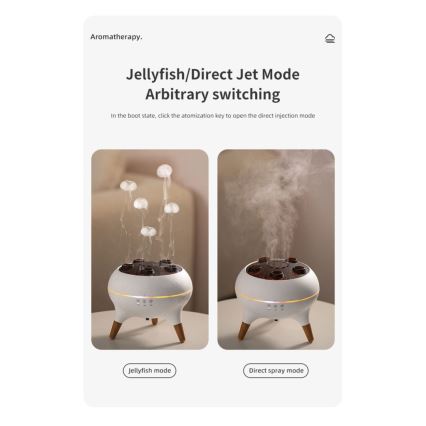 Immax 09104L - Aromadiffuusori ja ilmankostutin JELLYFISH LED/11W/5V