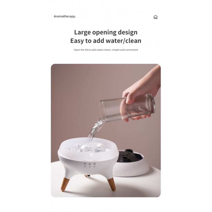 Immax 09104L - Aromadiffuusori ja ilmankostutin JELLYFISH LED/11W/5V