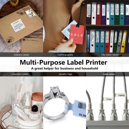 Digitaalinen tarratulostin USB-C + 3x itseliimautuvat etiketit