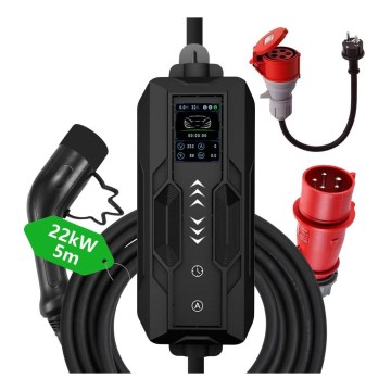 Immax - Matkustajien latausasema sähköautoille AC Type 2 32A/380V 22kW 5m + kotelo