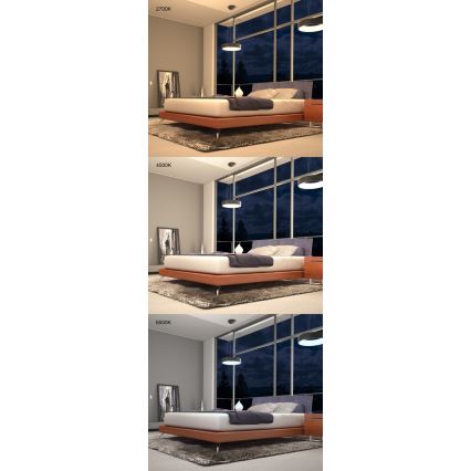 Immax NEO 07020L - Himmennettävä LED-kattokruunu johdossa kaukosäätimellä AGUJERO LED/30W/230V Tuya