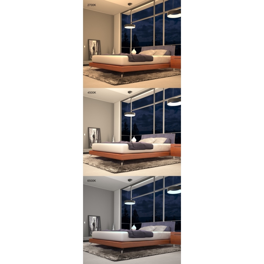 Immax NEO 07020L - Himmennettävä LED-kattokruunu johdossa kaukosäätimellä AGUJERO LED/30W/230V Tuya