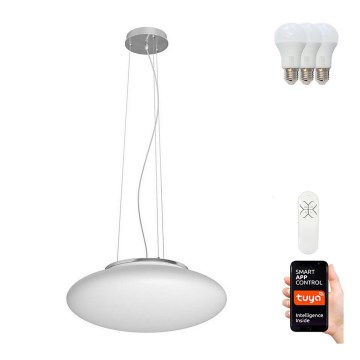 Immax NEO 07055L-LED RGB Himmentävä kattokruunu narulla ELIPTICO 3xE27/8,5W/100-240V Tuya