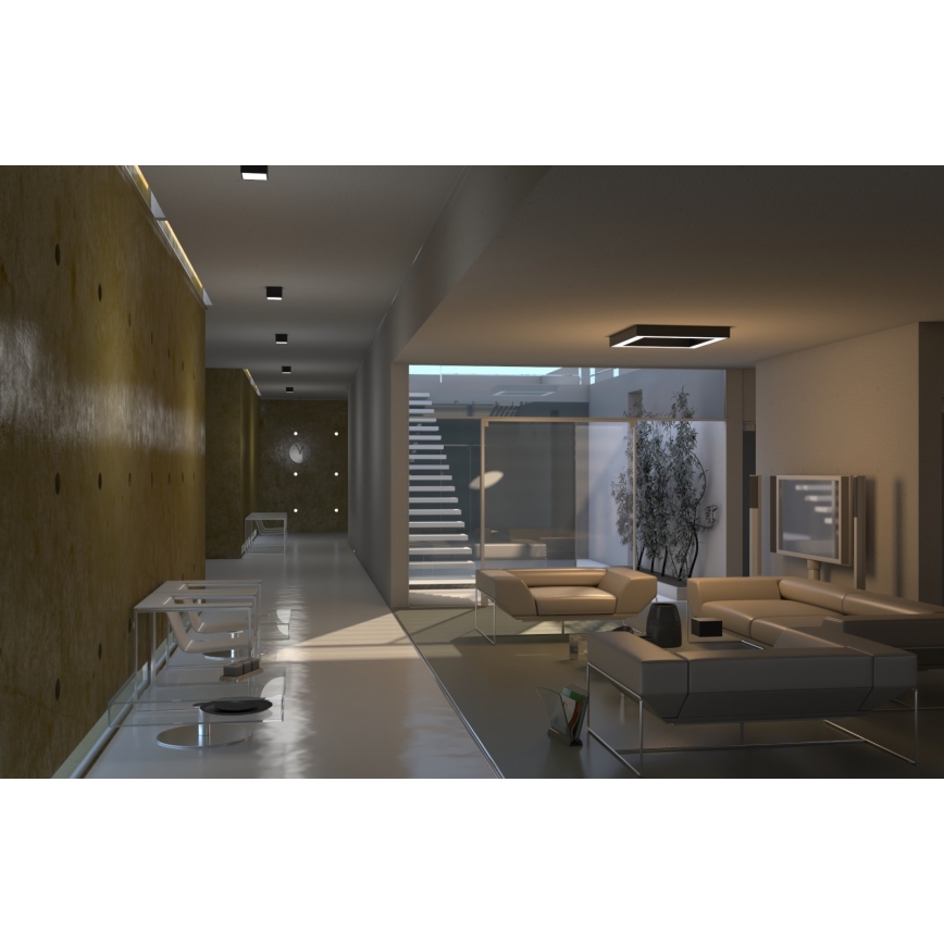 Immax Neo 07072L-15BD - Setti 2x Himmennettävä LED-kattovalaisin CANTO 2xLED/12W/230V + kauko-ohjaus Tuya