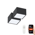 Immax Neo 07074L-15BD - Setti 2x LED-kattovalaisin CANTO 2xLED/12W/230V + Kauko-ohjaus Tuya