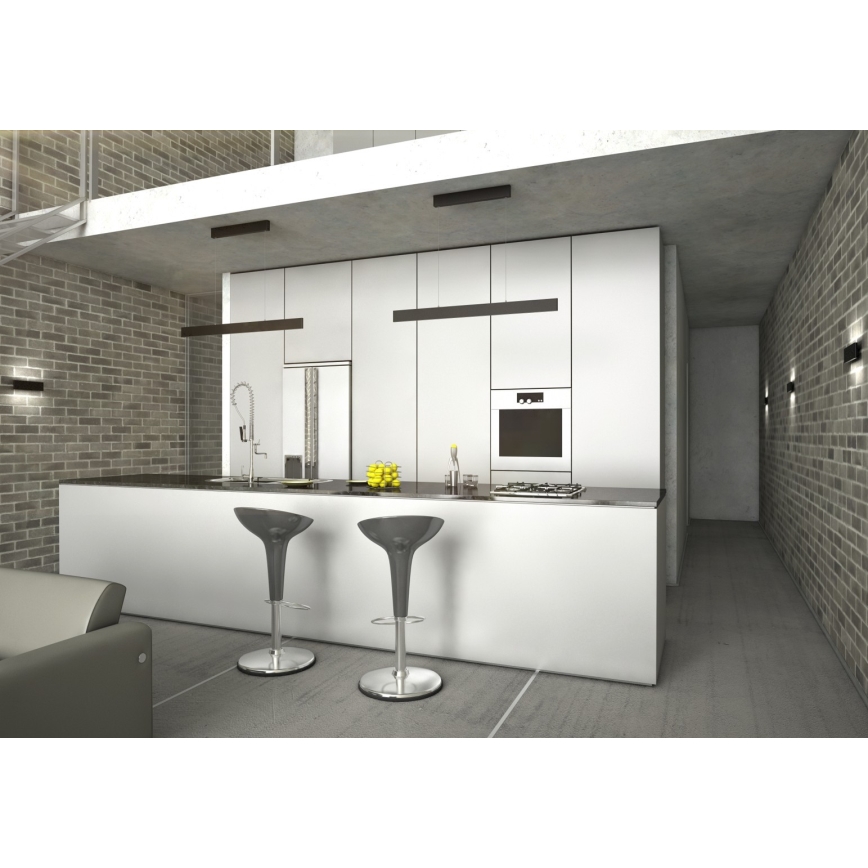 Immax NEO 07076L - LED himmennettävä kattovalaisin mustalla johdolla LISTON LED/18W/230V Tuya + kaukosäädin