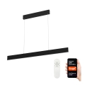 Immax NEO 07076L - LED himmennettävä kattovalaisin mustalla johdolla LISTON LED/18W/230V Tuya + kaukosäädin