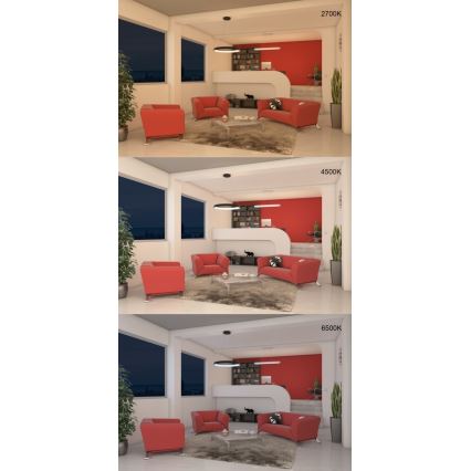 Immax NEO 07079L-80 - LED himmennettävä kattokruunu köydellä LIMITADO LED/48W/230V 80 cm Tuya + kaukosäädin