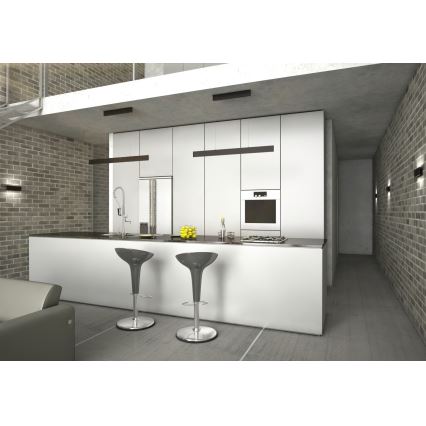 Immax NEO 07086L - LED himmennettävä seinävalaisin LISTON LED/8W/230V musta Tuya + kaukosäädin