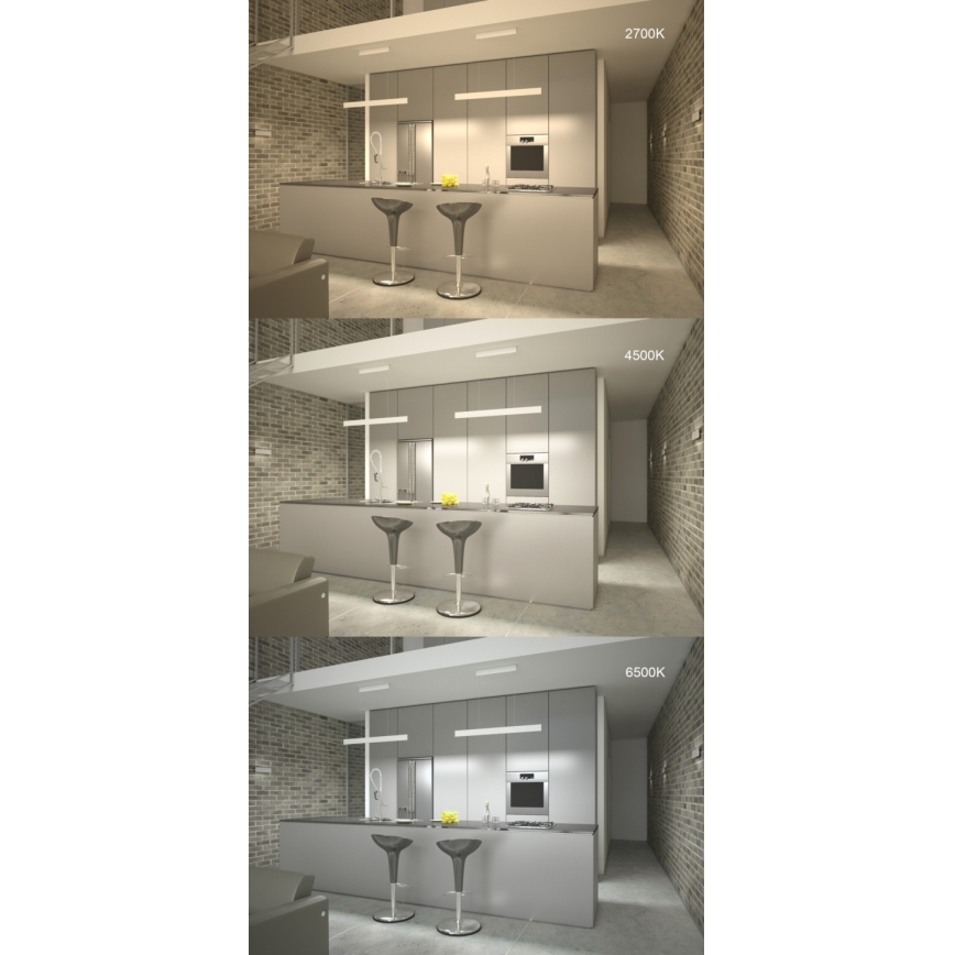 Immax NEO 07086L - LED himmennettävä seinävalaisin LISTON LED/8W/230V musta Tuya + kaukosäädin