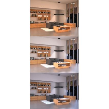 Immax NEO 07091L - LED himmennettävä kattovalaisin köydellä PASTEL LED/52W/230V 60 cm valkoinen Tuya + kaukosäädin