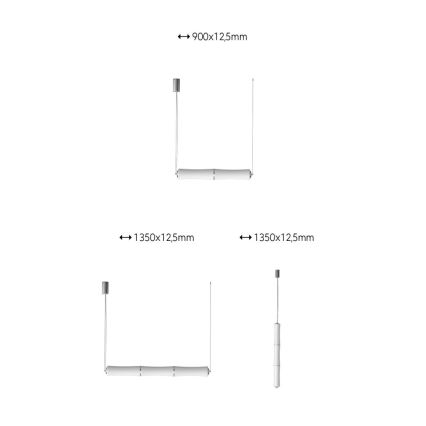 Immax NEO 07102L - LED himmennettävä kattokruunu köydellä BAMBOOS LED/30W/230V 90 cm Tuya + kaukosäädin