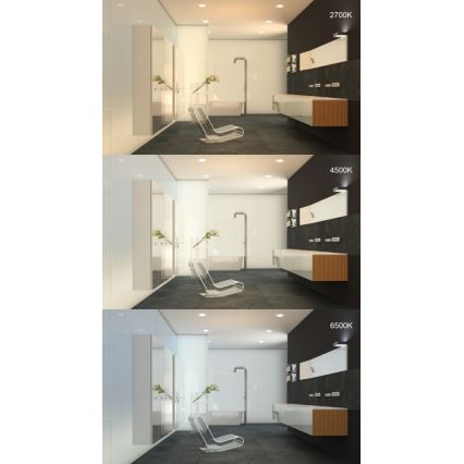 Immax NEO 07110K - LED Himmennettävä kylpyhuoneen upotettava valo PRACTICO LED/24W/230V Tuya