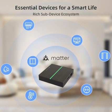 Immax NEO 07117-5 - Matter-silta, älykäs Zigbee 3.0, 230 V, Wi-Fi
