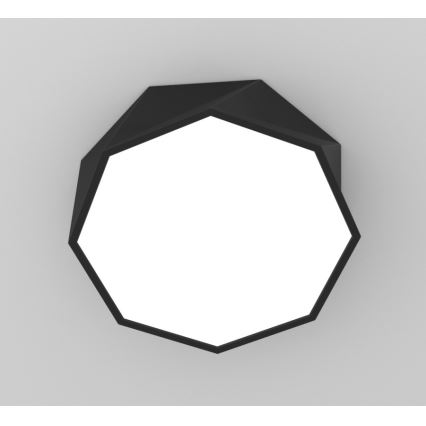 Immax NEO 07130-B40 - LED SMART Himmennettävä kattovalaisin DIAMANTE musta LED/31W/230V + kauko-ohjaus 40cm Tuya ZigBee