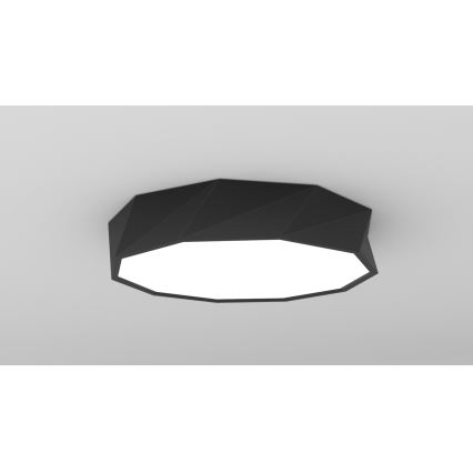 Immax NEO 07130-B60 - LED SMART Himmennettävä kattovalaisin DIAMANTE musta LED/43W/230V + kauko-ohjaus 60cm Tuya ZigBee