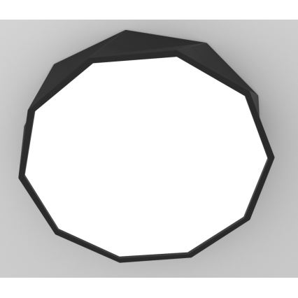 Immax NEO 07130-B60 - LED SMART Himmennettävä kattovalaisin DIAMANTE musta LED/43W/230V + kauko-ohjaus 60cm Tuya ZigBee