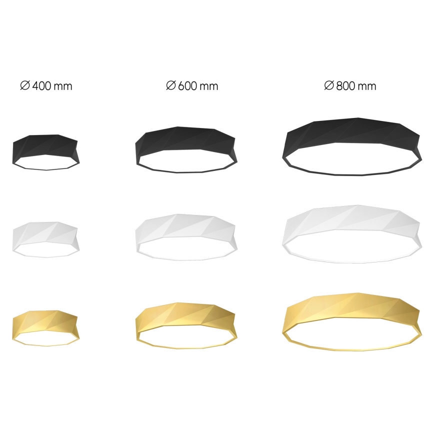 Immax NEO 07132-G40 - LED ÄLYTTÄVÄ himmennettävä kattovalaisin DIAMANTE LED/31W/230V kulta 40 cm Tuya ZigBee + kaukosäädin