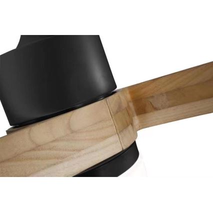 Immax NEO 07136-B - LED Kattotuuletin SOFISTICADO LED/18W/230V tammi Wi-Fi Tuya + kauko-ohjaus