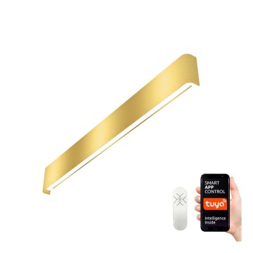 Immax NEO 07137-G - LED SMART Seinävalaisin LINEA kultainen LED/40W/230V + Kauko-ohjaus 76 cm Tuya ZigBee