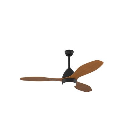 Immax NEO 07141-B - LED-kattotuuletin NEO LITE FRESCO LED/18W/230V Tuya Wi-Fi musta/ruskea + kaukosäädin