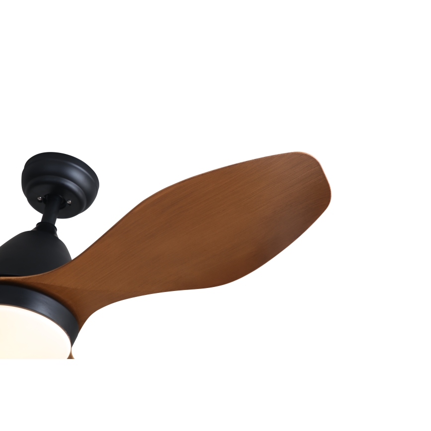 Immax NEO 07141-B - LED-kattotuuletin NEO LITE FRESCO LED/18W/230V Tuya Wi-Fi musta/ruskea + kaukosäädin