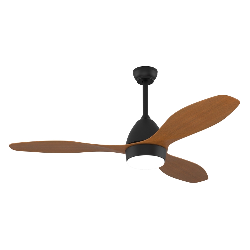 Immax NEO 07141-B - LED-kattotuuletin NEO LITE FRESCO LED/18W/230V Tuya Wi-Fi musta/ruskea + kaukosäädin