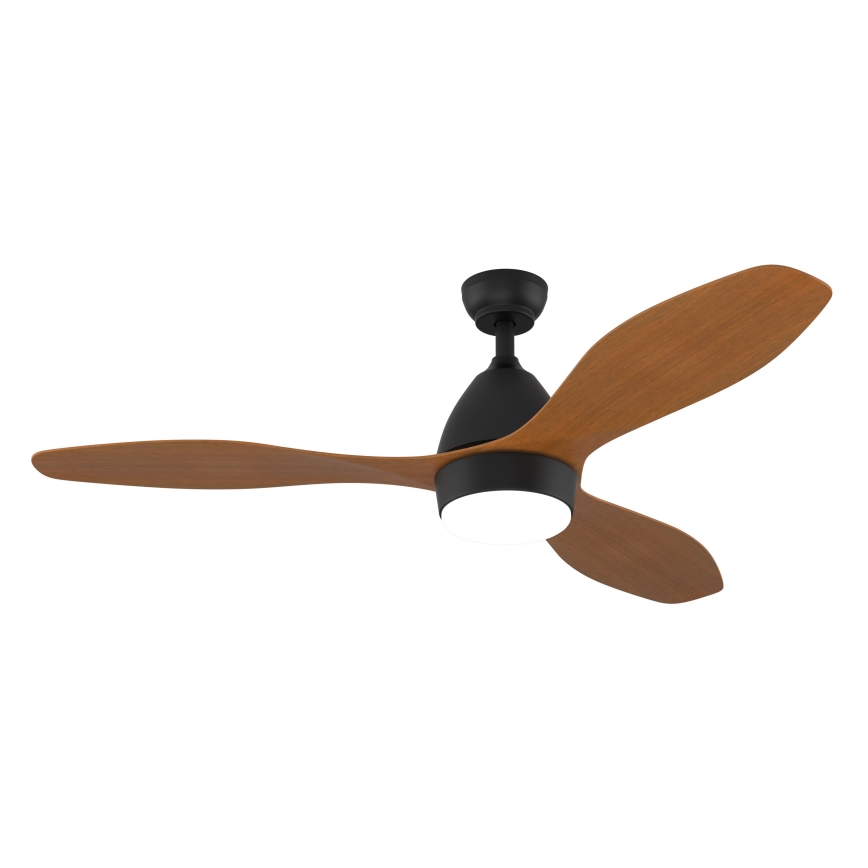 Immax NEO 07141-B - LED-kattotuuletin NEO LITE FRESCO LED/18W/230V Tuya Wi-Fi musta/ruskea + kaukosäädin