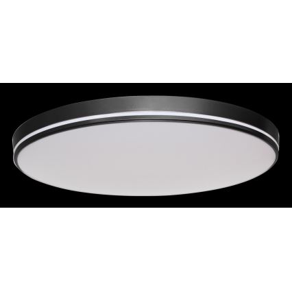 Immax NEO 07148-B40 - LED himmennettävä kattovalaisin NEO LITE AREAS LED/24W/230V Tuya Wi-Fi musta + kaukosäädin