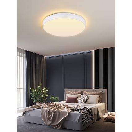 Immax NEO 07149-W40 - Himmennettävä LED-kattovalaisin NEO LITE AREAS LED/24W/230V Tuya Wi-Fi valkoinen + kaukosäädin