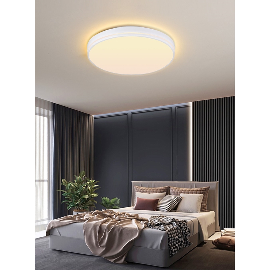 Immax NEO 07149-W40 - Himmennettävä LED-kattovalaisin NEO LITE AREAS LED/24W/230V Tuya Wi-Fi valkoinen + kaukosäädin