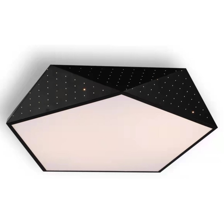 Immax NEO 07151-B60 - LED Himmennettävä kattovalo BRILIANT LED/45W/230V Wi-Fi Tuya musta + kauko-ohjain