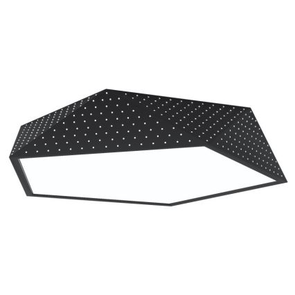 Immax NEO 07151-B60 - LED Himmennettävä kattovalo BRILIANT LED/45W/230V Wi-Fi Tuya musta + kauko-ohjain