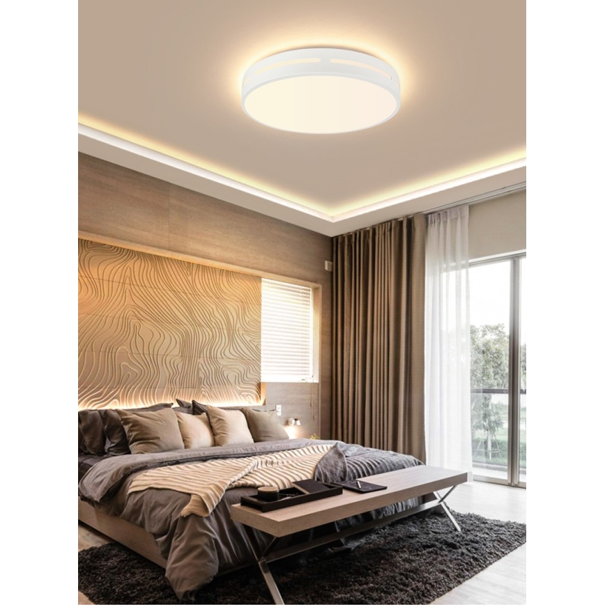Immax NEO 07153-W40 - LED Himmennettävä kattovalo NEO LITE PERFECTO LED/24W/230V Wi-Fi Tuya valkoinen + kauko-ohjain