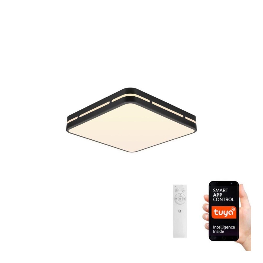 Immax NEO 07154-B30 - LED himmennettävä kattovalaisin NEO LITE PERFECTO LED/24W/230V Wi-Fi Tuya musta + kaukosäädin