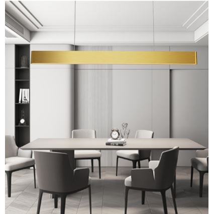 Immax NEO 07157-G120X - LED RGB+CCTW Himmennettävä kattokruunu johdossa MILANO LED/40W/230V Tuya kulta