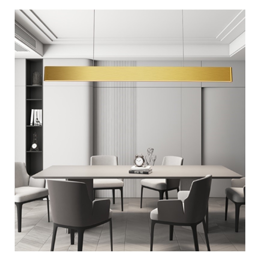 Immax NEO 07157-G120X - LED RGB+CCTW Himmennettävä kattokruunu johdossa MILANO LED/40W/230V Tuya kulta