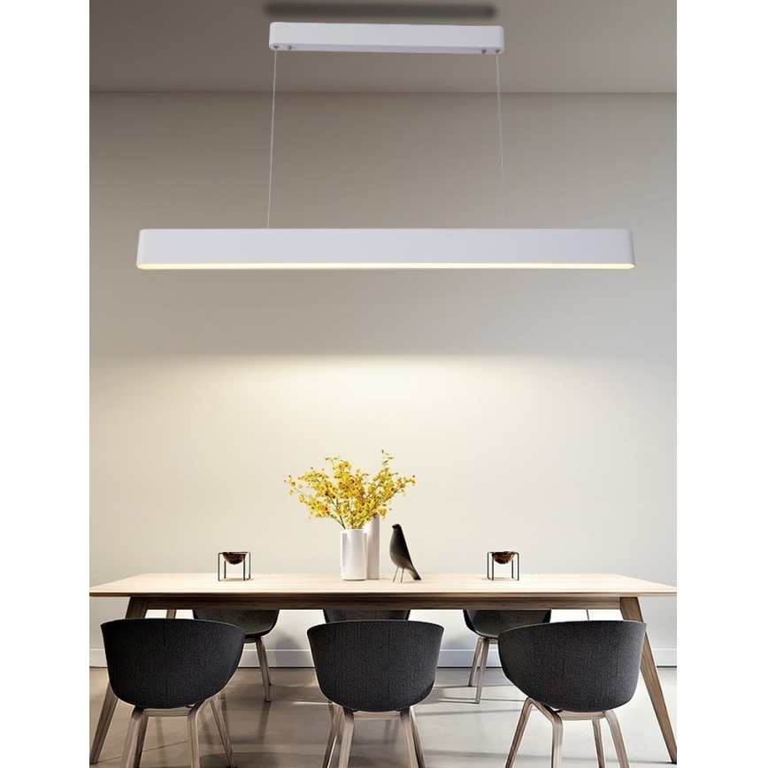 Immax NEO 07157-W120X - LED RGB+CCT Himmennettävä kattokruunu johdossa MILANO LED/40W/230V Tuya valkoinen