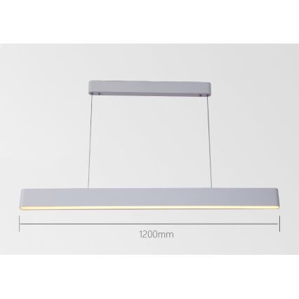 Immax NEO 07157-W120X - LED RGB+CCT Himmennettävä kattokruunu johdossa MILANO LED/40W/230V Tuya valkoinen