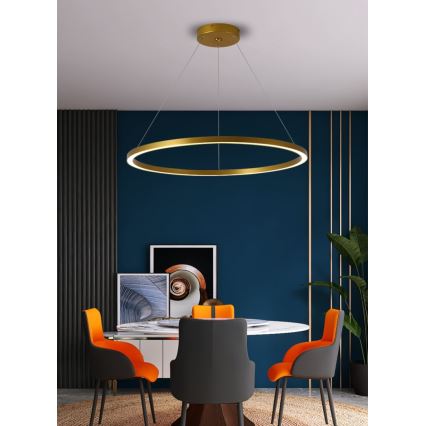 Immax NEO 07159-G80 - LED Himmennettävä kattokruunu johdossa FINO LED/60W/230V Tuya kulta + kaukosäädin