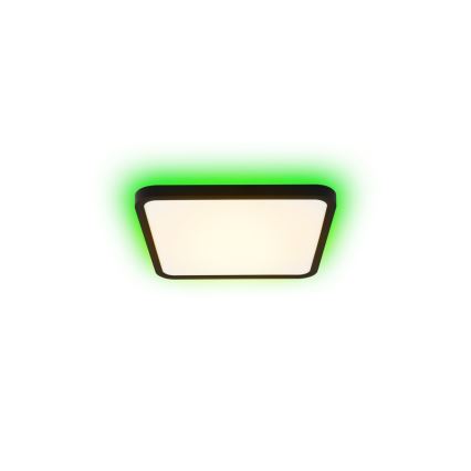 Immax NEO 07167-B40 - LED RGB+CCT himmennettävä kattovalaisin NEO LITE TUDO LED/50W/230V Wi-Fi Tuya musta + kaukosäädin