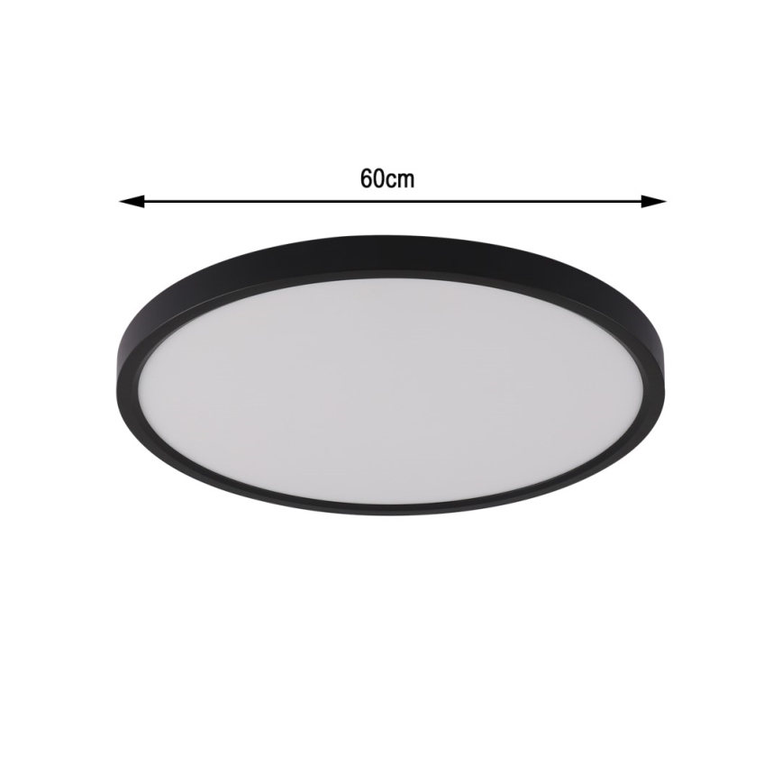 Immax NEO 07170-B60 - LED RGB+CCT Himmennettävä kattovalaisin NEO LITE TUDO LED/65W/230V 2700-6500K Wi-Fi Tuya musta + kauko-ohjaus