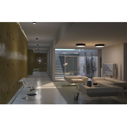 Immax NEO 07200L - Himmennettävä LED-kattovalaisin RONDATE LED/18W/230V 3000-6000K halkaisija 25 cm musta Tuya + kauko-ohjaus