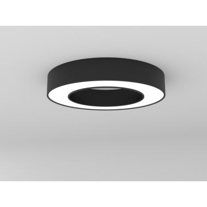 Immax NEO 07209L - Himmennettävä LED-kattovalaisin PASTEL LED/53W/230V 60 cm musta Tuya + kauko-ohjaus