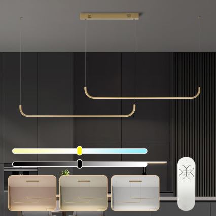 Immax NEO 07228L - Himmennettävä LED-kattokruunu johdossa PATTINI LED/53W/230V Tuya + kauko-ohjaus