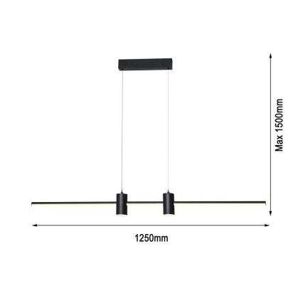 Immax NEO 07230L - Himmennettävä LED-kattokruunu johdossa NEO LITE ESTRELAS LED/30W/230V 2700-6500K Wi-Fi Tuya + kauko-ohjaus