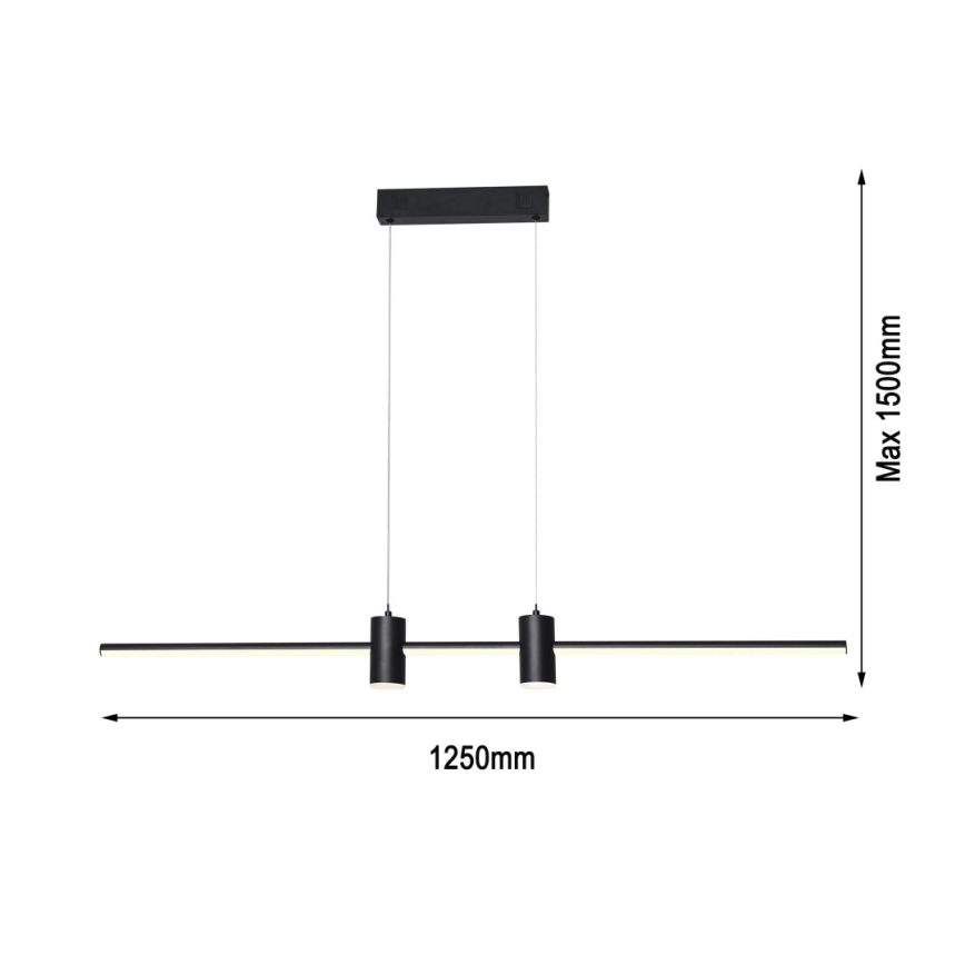 Immax NEO 07230L - Himmennettävä LED-kattokruunu johdossa NEO LITE ESTRELAS LED/30W/230V 2700-6500K Wi-Fi Tuya + kauko-ohjaus